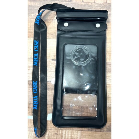 Waterproof Document, Device Holder Aqua Case Black Protective Dry Bag With Lanya - Picture 1 of 3